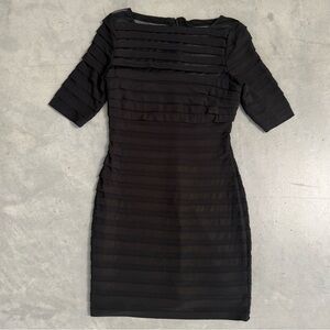 Adrianna Papell ~ black mesh dress 2